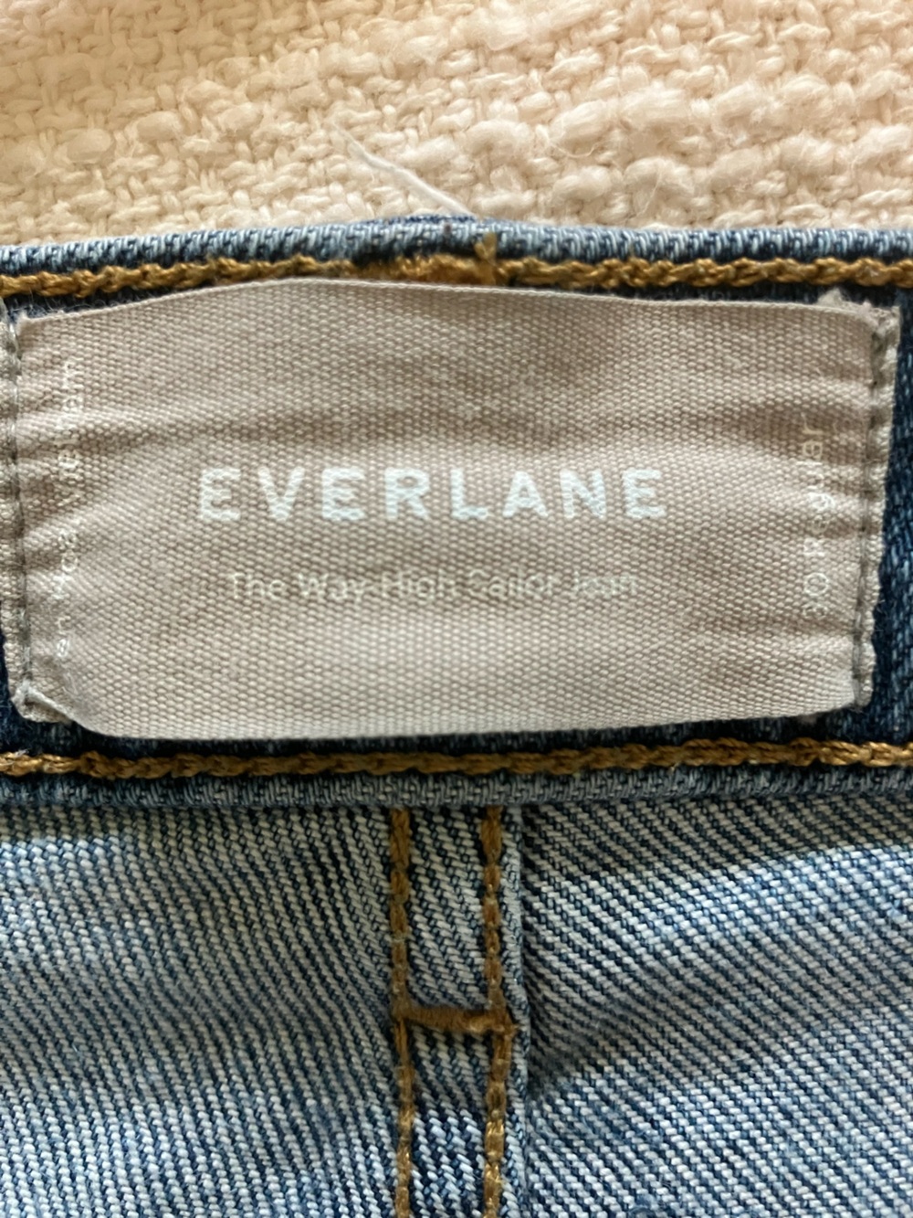 Everlane Women’s Way High Sailor jean in light wash, size 30R - Picture 2 of 7